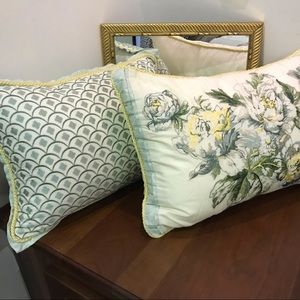 Waverly Throw Pillows Embroidered Floral Moroccan